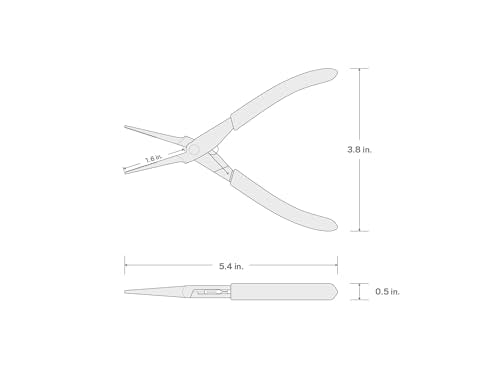 TEKTON Mini Needle Nose Pliers (Serrated Jaw) | PMN01001 - style: Needle Nose Pliers (Serrated Jaw)