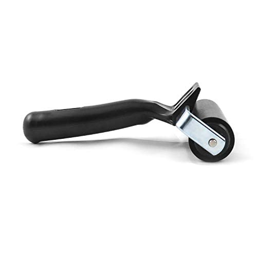 QWORK 4 Inch Rubber Roller, Tape Roller for Print, Tape, Wallpapers, Scrapbooks - size: 4 inch