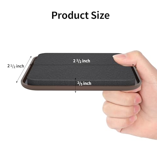 Yelanon Square Furniture Sliders – 16 PCS 2.5" Floor Protectors for Furniture - Furniture Movers Sliders – Protects Floors from Scratches-Brown - size: 16pcs 2.5"brown