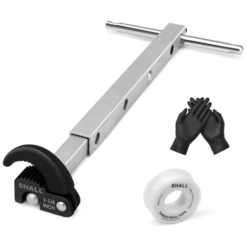 SHALL Telescoping Basin Wrench for Under-Sink Plumbing & Faucet Repair - size: 10-inch to 17-inch