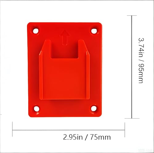Tool Holder and Battery Holder for Milwaukee M18 18V, 10 Pack power hanger Wall Mount Organizer Storage Shelf with Screws