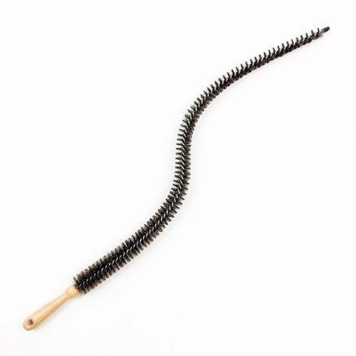 KONEX 44" Dryer Vent Cleaner Brush Flexible Lint Trap Cleaning Tool with Horsehair Bristles - style: Conical Horsehair