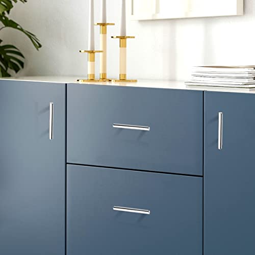 Probrico 5 Pack| 3.5 Inch Euro Bar Cabinet Pull Polished Chrome Modern Cabinet Hardware, T Bar Kitchen Cabinet Handles Dresser Pulls, 3-1/2" Hole Centers - color: Polished Chrome, size: hole center 3-1/2"