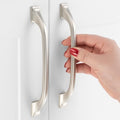 5 in Brushed Nickel Cabinet Pulls Arch Drawer Handles 10 Pack P2409 - color: Brushed Nickel, size: 5" Hole Centers-10 Pcs