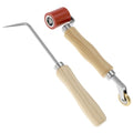 QWORK Seam Roller Kits, 40mm Silicone Seam Roller with Detail Penny Roller & Seam Tester for Ply Roofing Seaming