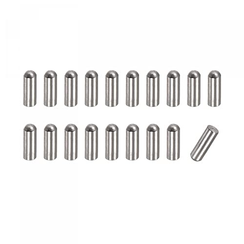 uxcell 3x4mm Dowel Pins, 50pcs 304 Stainless Steel Round Head Flat Chamfered End Dowel Pin Bunk Bed Pins Shelf Pegs Support Shelves Fasten Elements - size: 3x4mm