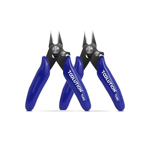 3.5" Small Wire Cutter for Jewelry Mini Flush Cut Pliers- 2 Pack - color: 3.5"- 2 Pack