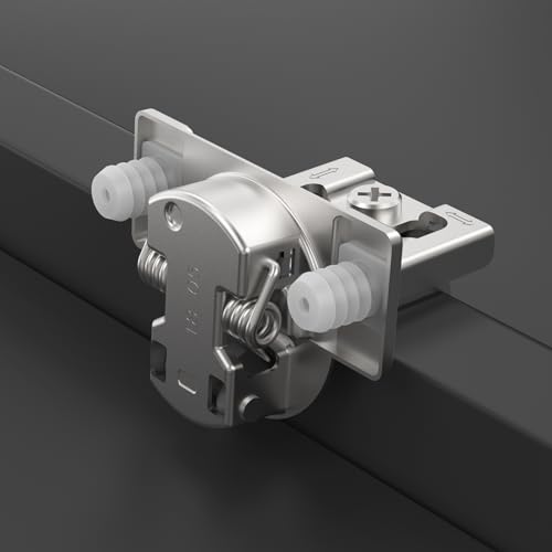 Chibery 4 Pack 3/4" Overlay 3D Soft Close Concealed Kitchen Cabinet Hinge for Face Frame Door, Pre-Assembled Easy-on Dowels, Self Closing Hidden Satin Nickel, 105° Open Concealed Stainless Steel - size: 3/4 inch Overlay