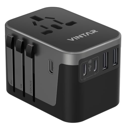 VINTAR Universal Travel Adapter 30W, International Power Adapter - color: 30W Black
