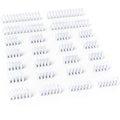Sirlyr White 24-Pack PSU Cable Organizer Combs Kit 3.5mm for PC - color: White