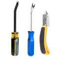 3-Piece Heavy Duty Upholstery Staple Remover Tool Set, Nail Puller Plier, Tack Lifter, Fastener Remover for Carpet,Furniture,Floor,Photo Frame,Wooden - color: 3 Pcs