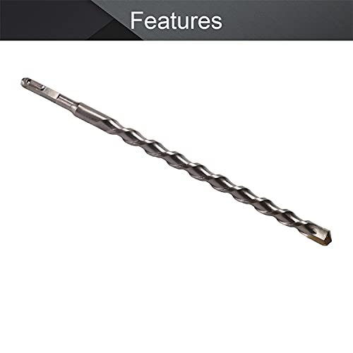 Utoolmart Masonry Drill Bit 20mm x 350mm Carbide Tipped Rotary Hammer Bit Square Shank for Impact Drill 1Pcs - size: Square handle 20*350