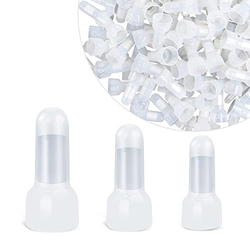 Nilight 300PCS Nylon Closed End Crimp Cap Electrical Terminal - color: 300Pcs Closed End Crimp Terminal