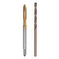 uxcell M3 x 0.5 Spiral Point Thread Tap and 2.5mm Drill Bit Set, Metric Titanium Plated Cobalt High Speed Steel Machine Screw Thread Tap Threading Tool - size: M3 x 0.5 + 2.5mm