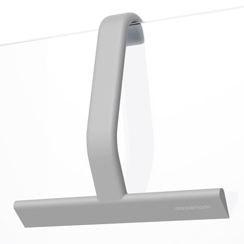 dancemoon JustHang Shower Squeegee with Built-in Hook, 10-Inch Gray - color: Dark Gray