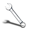 zhax 3/8" SAE Stubby Combination Wrench, 12 Point Box End, 15 Degree Offset Design, Mirror Polish Finish, Forged CR-V Steel, Hand Tools for Mechanics, Ideal for Auto and Home Repair - size: 3/8"