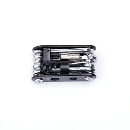 WOTOW 14 in 1 Bike Repair Tool Kit & Bike Saddle Bag - style: 14 in 1 Multitool (Black)