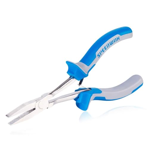 SPEEDWOX 6 Inches Long Reach Flat Nose Pliers Smooth Jaws Duckbill Pliers - style: Flat Nose Pliers