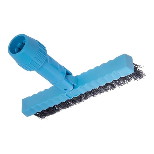 Carlisle Food Service Products Grout Line Brush with Swivel Head and Nylon Bristles for Cleaning Corners and Tile in Bathroom and Kitchen, 7.5", 1 Count, Black