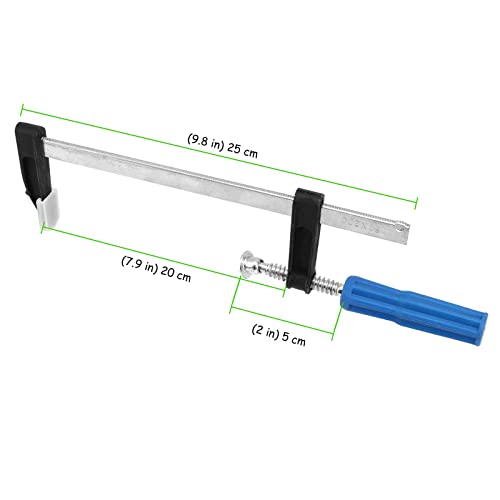 10 Pack 8 Inch Bar Clamps, F Steel Bar Clamps with Pad Protector for Welding, Woodworking and DIY Project - size: 10 Pack 8 Inch