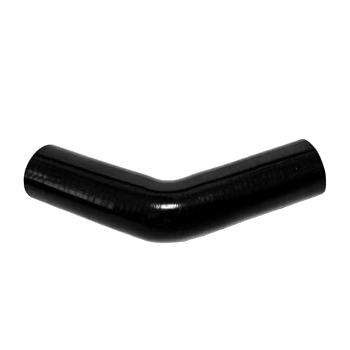 ID 2 inch 45 Degree Silicone Elbow Coupler Hose 4" Leg Length - color: Black 45, size: ID: 2" (51mm)