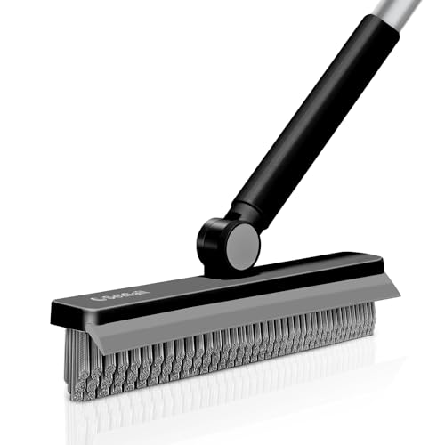 SetSail Grout Cleaner Brush with Long Handle, V-Shaped Floor Brush, Black - color: Black Grey