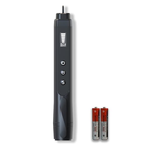 Voltage Tester Non Contact Voltage Detector Pen with Dual Range AC 12-1000V/48-1000V,Live Wire Tester with LCD Display Buzzer Alarm and Flashlight,Wire Breakpoint Finder