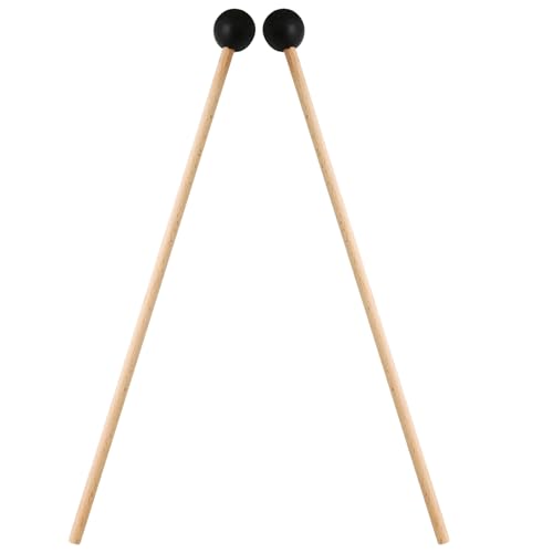 Biaungdo 2 Pack 15 Inch Glockenspiel Mallets, Rubber Xylophone Mallets Bell