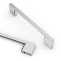 Asidrama 10 Pack 5 Inch(128mm) Brushed Satin Nickel Kitchen Cabinet Handles, Cabinet Pulls Kitchen Cabinet Hardware for Cupboard Drawer Pulls - color: Brushed Satin Nickel, size: 5" Hole Center(128mm), style: 10 Pack