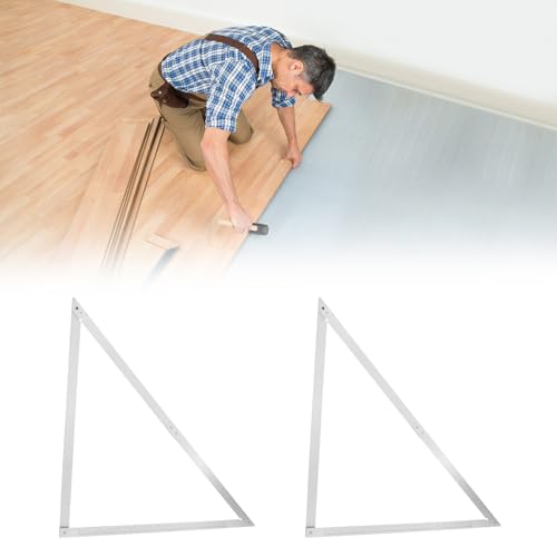QWORK Combination Square, 48" Folding Aluminum Angle Ruler Precision Carpenter Tool for Framing, Woodworking