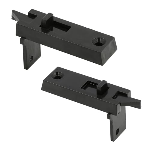 Prime-Line F 2628 Vinyl Spring-Loaded Replacement Window Tilt Latch Pair, 1-11/16" Hole Center, Black (Single Pack) - color: Matte Black, size: 1 Count (Pack of 1)