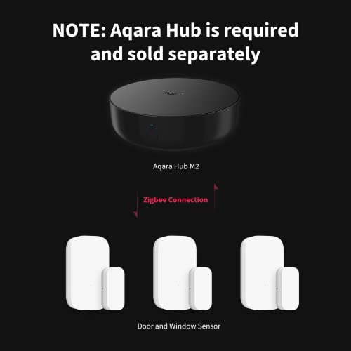 Aqara Zigbee Door and Window Sensor 3 Pack, Wireless Mini Contact Sensor - style: Door and Window Sensor 3 Pack