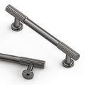 Asidrama 10 Pack 3.75 inch Brushed Black Nickel Kitchen Cabinet Handles - color: Brushed Black Nickel, size: 3.75" Hole Center