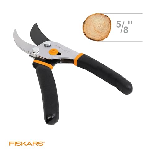 Fiskars Bypass Pruning Shears, 5/8" Cut Capacity Garden Clippers - style: Bypass Pruner