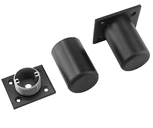 4-Pack Adjustable Aluminum Alloy Furniture Legs 2.36" Height Black - color: Black, size: 2.36 Inch