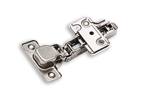 2-Pack Full Overlay Frameless Soft-Close European Hinges - size: 2 Pieces