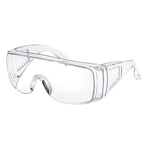 Clear Safety Glasses, Splash Proof Goggles with Anti Fog, Lab Protective Goggles, Lightweight Protective Eyewear Over Glasses Impact Scratch Resistant