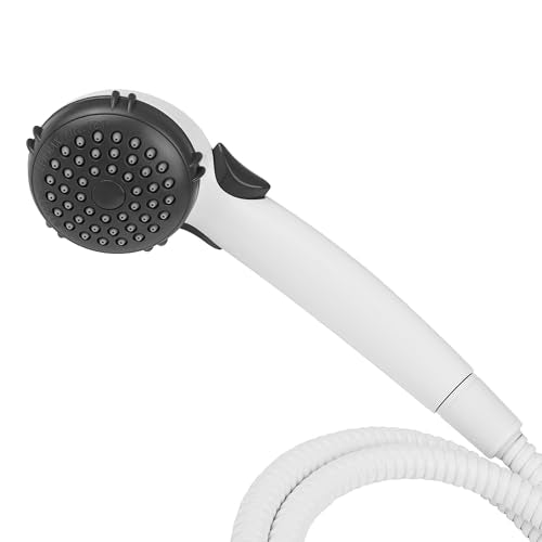 Dura Faucet DF-SA400K-WT RV Handheld Shower Head Hose Kit (White) - color: White, size: Full Kit