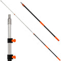 4.5–12 FT Telescoping Extension Pole, Lightweight Aluminum Extendable Pole for Painting, Dusting, Window Cleaning, Sturdy Paint Roller Pole with Foam Grip - size: 12 FT Orange