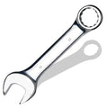 16 mm Metric Stubby Combination Wrench, CR-V Steel with Mirror Polish, 12-Point Design, 15-Degree Offset, Perfect for Auto Repair, Household, Car & Truck Emergency - size: 16 mm