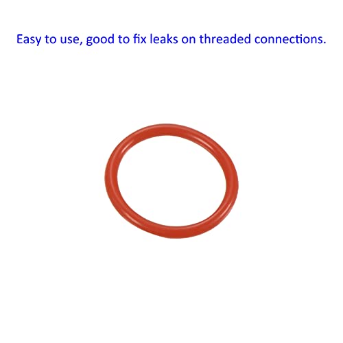 M METERXITY 30 Pack Silicone O-Rings - Garden Water Hose Rubber Sealing Gasket Ring, Soft & Elastic, Apply to Outdoor (8mmx10mmx1mm, Red) - size: 8mmx10mmx1mm