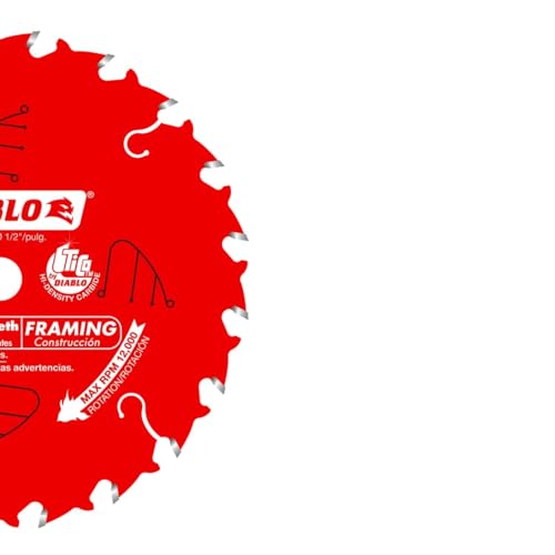 Diablo Framing Saw Blade - 6" Diameter, 20 ATB Teeth, 1/2" Arbor - size: 1/2" Arbor x 6" Dia