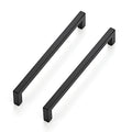 Ravinte Matte Black Cabinet Handles Solid Cabinet Pulls 6-1/4 Inch 10 Pack - color: Black, size: Flat Black 6-1/4'' Hole Center