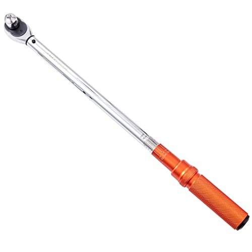 VEVOR 1/2-inch Drive Click Torque Wrench 25-250ft.lb/34-340n.m, Dual-Direction Adjustable Torque Wrench Set with Mechanical Dual Range Scales and Adapters Extension Rod - size: 1/2" 4 PCS
