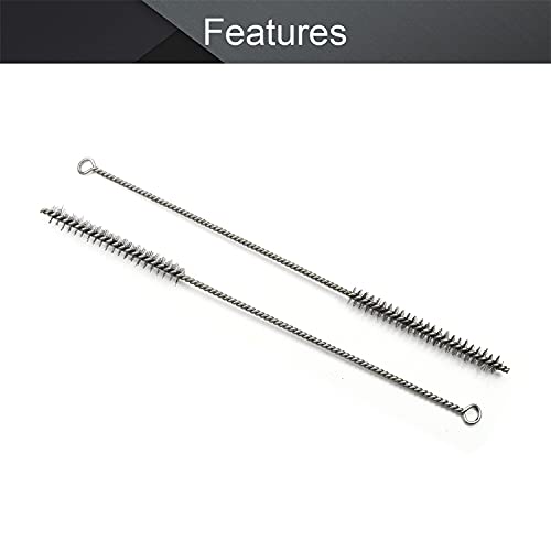 Utoolmart Steel Wire Cleaning Brush, Spiral Power Tube Cleaning Tool, Bottle Brush, 0.5-inch Diameter 12-inch Length, 2pcs - color: 2pcs, size: 1.2cm
