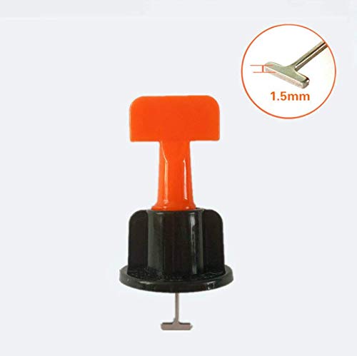 Tile Leveling System Kits with 100pcs Tile Leveler Spacers, 500PCS Tile Spacer and 2 Wrenches, Reusable Spacer Flooring Level Tile levellers Set System Construction for Builing Walls & Floors
