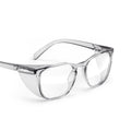 Stoggles Square Wide Fit Z87.1 Certified Polycarbonate Safety Glasses - color: Charcoal, size: Wide