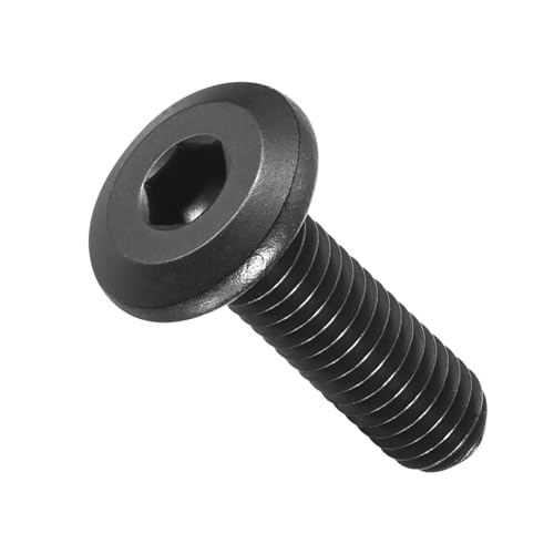 METALLIXITY Flat Head Hex Socket Cap Screws Bolts 1/4"-20x1 30Pcs - color: Black, size: 1/4"-20x1"