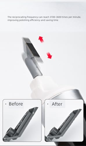 ANSAI Electric Reciprocating Sander, With 8pcs 3D Print ABS Head For Hobbies,Art,Miniature,figure polishing,sanding