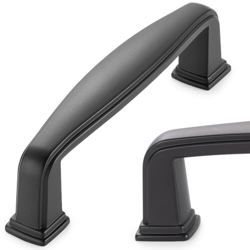 KOOFIZO 10 Pack 3 in Matte Black Cabinet Pulls, Black Drawer Handles 1817 - color: Black, size: 3" CC - 10Pcs